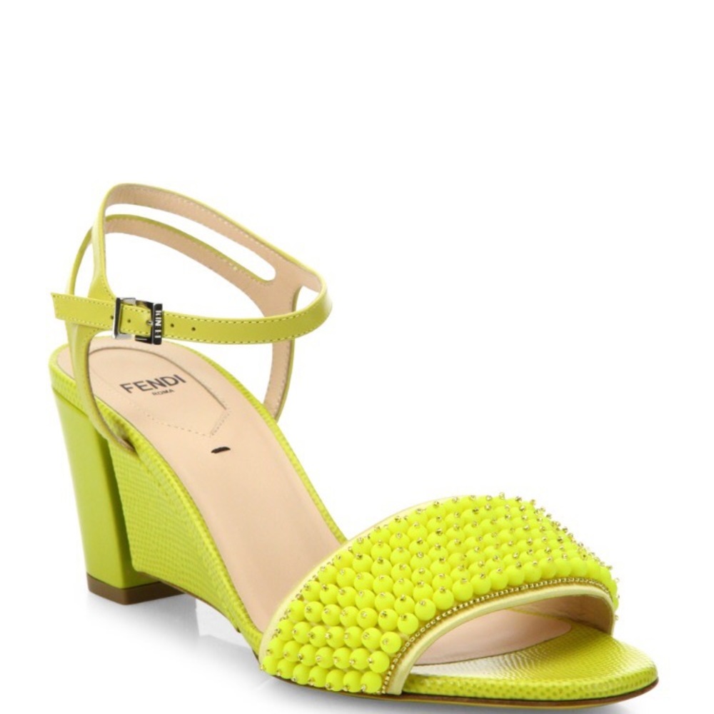 Fendi Fantasia sandals worn once size 37.5 in box